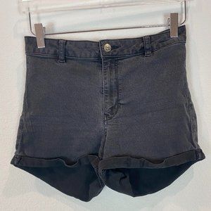 High Waisted Black Shorts